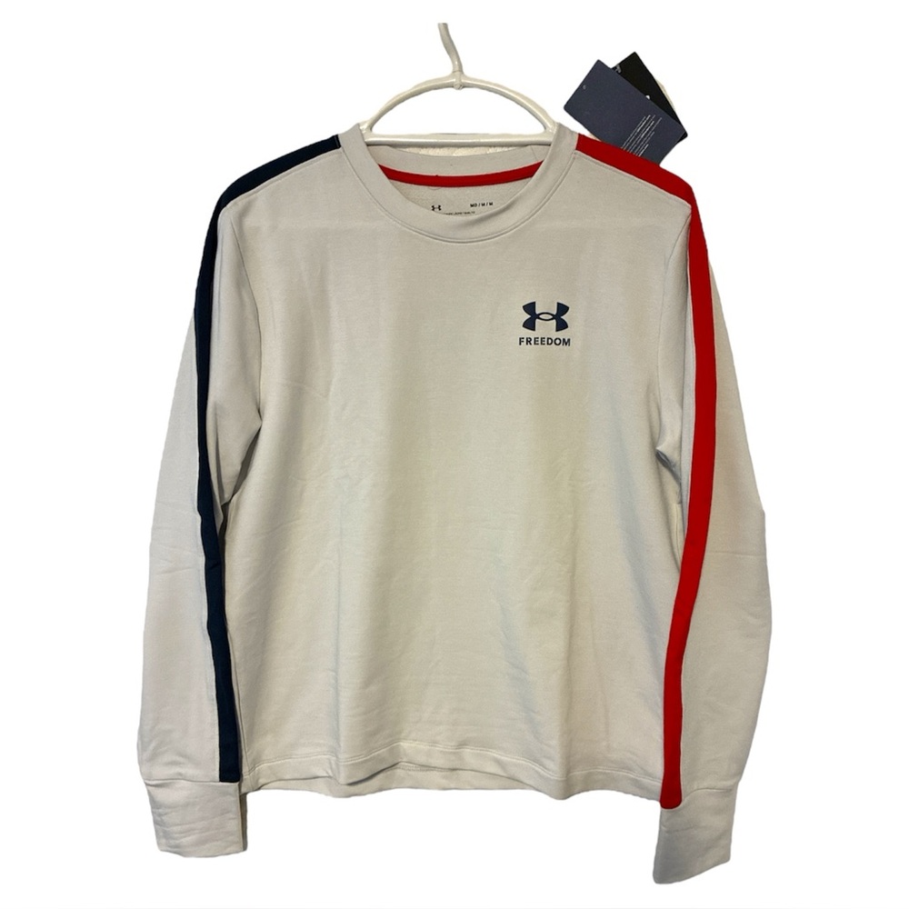 Under Armour Freedom Rival Terry Womens Crew Medium new